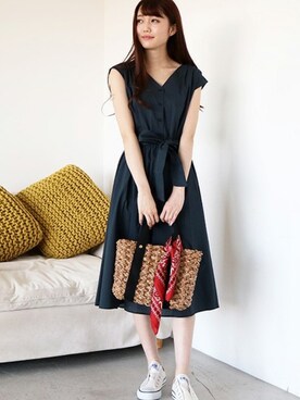 N. STAFFさん（レディース・165cm）の春コーディネート