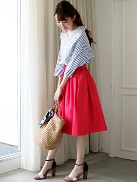 N. STAFFさん（レディース・165cm）の春コーディネート