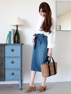 N. STAFFさん（レディース・165cm）の春コーディネート