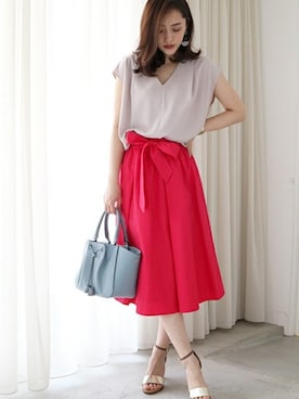 N. STAFFさん（レディース・163cm）の春コーディネート