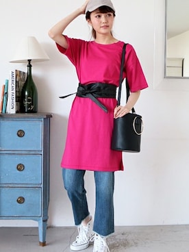 「N.（N. Natural Beauty Basic）（エヌエヌナチュラルビューティーベーシック）のアイテム（キャップ）」を使った、N. STAFFさん（レディース・165cm）の春コーディネート
