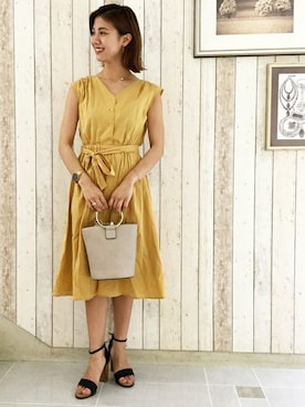 N. STAFFさん（レディース・158cm）の春コーディネート