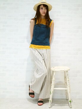 N. STAFFさん（レディース・165cm）の夏コーディネート