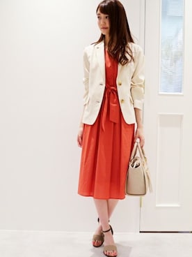 N. STAFFさん（レディース・165cm）の夏コーディネート