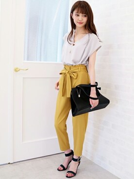 N. STAFFさん（レディース・165cm）の夏コーディネート