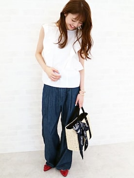 N. STAFFさん(レディース・165cm)の夏コーディネート