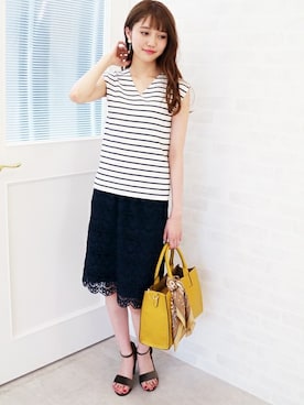 N. STAFFさん(レディース・165cm)の夏コーディネート