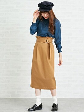 「N.（N. Natural Beauty Basic）（エヌエヌナチュラルビューティーベーシック）のアイテム（キャップ）」を使った、N. STAFFさん（レディース・165cm）の夏コーディネート