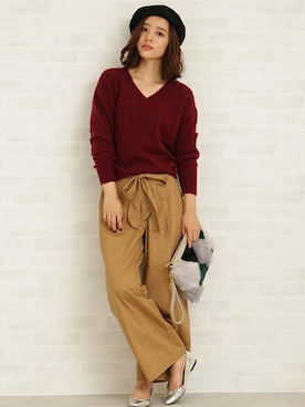 N. STAFFさん（レディース・163cm）の秋コーディネート