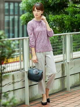 N. STAFFさん（レディース・165cm）の秋コーディネート