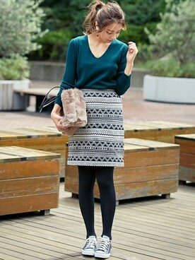 N. STAFFさん（レディース・166cm）の秋コーディネート