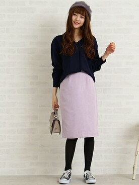 「N.（N. Natural Beauty Basic）（エヌエヌナチュラルビューティーベーシック）のアイテム（ハンチング/ベレー帽）」を使った、N. STAFFさん（レディース・165cm）の秋コーディネート