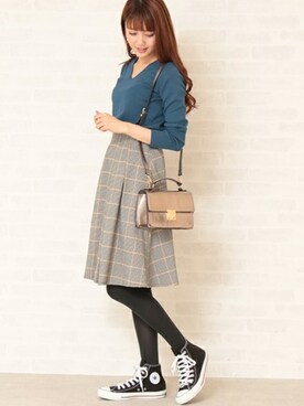 N. STAFFさん（レディース・165cm）の秋コーディネート