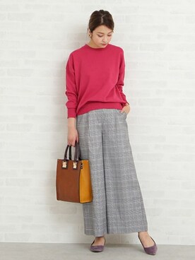 N. STAFFさん（レディース・166cm）の秋コーディネート