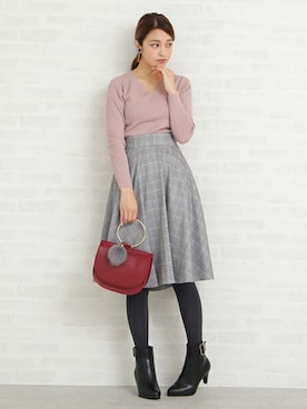 「N.（N. Natural Beauty Basic）（エヌエヌナチュラルビューティーベーシック）のアイテム（ブーティ）」を使った、N. STAFFさん（レディース・166cm）の秋コーディネート