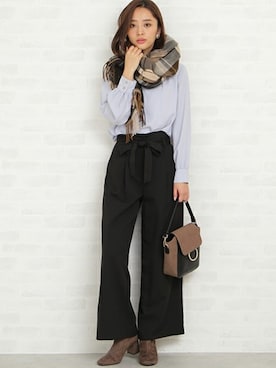 「N.（N. Natural Beauty Basic）（エヌエヌナチュラルビューティーベーシック）のアイテム（ブーティ）」を使った、N. STAFFさん（レディース・163cm）の秋コーディネート