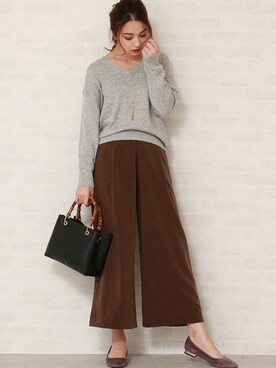 N. STAFFさん（レディース・166cm）の冬コーディネート