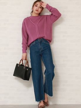 N. STAFFさん（レディース・166cm）の冬コーディネート