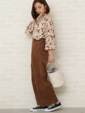 N. STAFFさん（レディース・163cm）の冬コーディネート