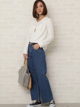 N. STAFFさん（レディース・163cm）の冬コーディネート