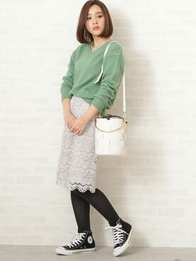 N. STAFFさん（レディース・163cm）の冬コーディネート