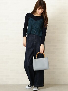 N. STAFFさん（レディース・165cm）の冬コーディネート