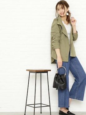 「N.（N. Natural Beauty Basic）（エヌエヌナチュラルビューティーベーシック）のアイテム（マウンテンパーカー）」を使った、N. STAFFさん（レディース・166cm）の冬コーディネート