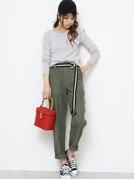 N. STAFFさん（レディース・166cm）の冬コーディネート