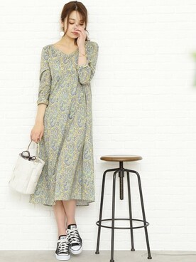 N. STAFFさん（レディース・166cm）の冬コーディネート