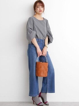 N. STAFFさん（レディース・166cm）の春コーディネート