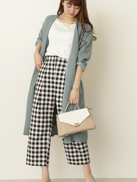 「N.（N. Natural Beauty Basic）（エヌエヌナチュラルビューティーベーシック）のアイテム（ノーカラージャケット）」を使った、N. STAFFさん（レディース・165cm）の春コーディネート