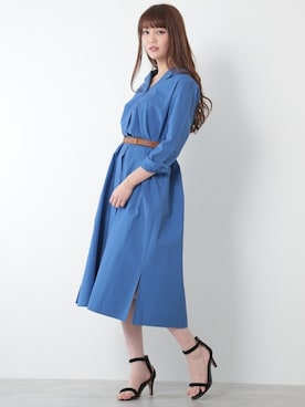 「N.（N. Natural Beauty Basic）（エヌエヌナチュラルビューティーベーシック）のアイテム（シャツワンピース）」を使った、N. STAFFさん（レディース・166cm）の春コーディネート