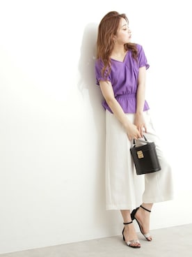 N. STAFFさん（レディース・165cm）の夏コーディネート