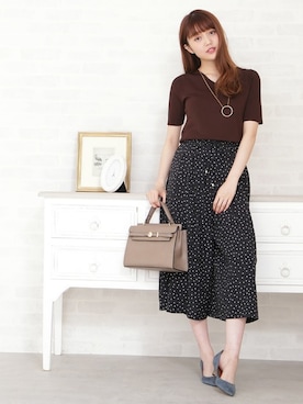 N. STAFFさん（レディース・165cm）の夏コーディネート