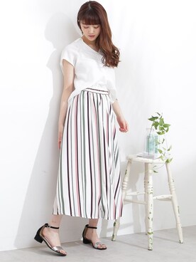 N. STAFFさん（レディース・165cm）の夏コーディネート