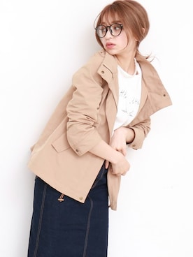 「N.（N. Natural Beauty Basic）（エヌエヌナチュラルビューティーベーシック）のアイテム（マウンテンパーカー）」を使った、N. STAFFさん（レディース・166cm）の夏コーディネート