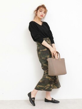 N. STAFFさん（レディース・166cm）の夏コーディネート