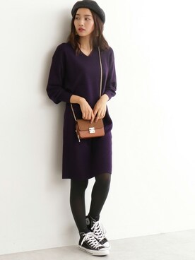 「N.（N. Natural Beauty Basic）（エヌエヌナチュラルビューティーベーシック）のアイテム（ハンチング/ベレー帽）」を使った、N. STAFFさん（レディース・164cm）の秋コーディネート