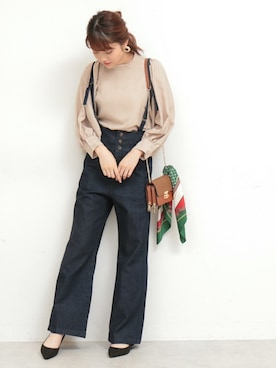 N. STAFFさん（レディース・165cm）の秋コーディネート