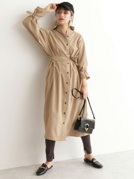 「N.（N. Natural Beauty Basic）（エヌエヌナチュラルビューティーベーシック）のアイテム（キャップ）」を使った、N. STAFFさん（レディース・167cm）の秋コーディネート