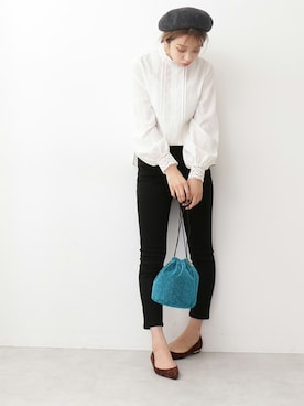 「N.（N. Natural Beauty Basic）（エヌエヌナチュラルビューティーベーシック）のアイテム（ハンチング/ベレー帽）」を使った、N. STAFFさん（レディース・165cm）の秋コーディネート