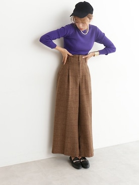 「N.（N. Natural Beauty Basic）（エヌエヌナチュラルビューティーベーシック）のアイテム（キャップ）」を使った、N. STAFFさん（レディース・167cm）の秋コーディネート