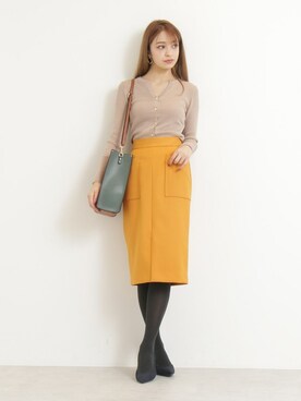 N. STAFFさん（レディース・167cm）の冬コーディネート