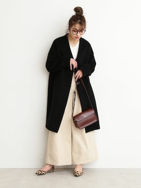 「N.（N. Natural Beauty Basic）（エヌエヌナチュラルビューティーベーシック）のアイテム（ノーカラージャケット）」を使った、N. STAFFさん（レディース・167cm）の冬コーディネート