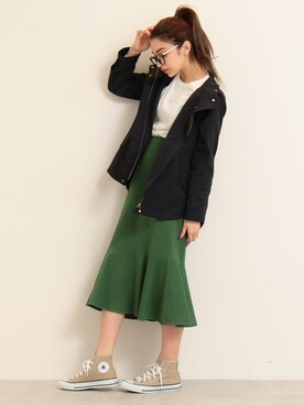 「N.（N. Natural Beauty Basic）（エヌエヌナチュラルビューティーベーシック）のアイテム（マウンテンパーカー）」を使った、N. STAFFさん（レディース・167cm）の冬コーディネート