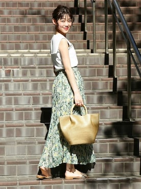 N. STAFFさん（レディース・157cm）の春コーディネート