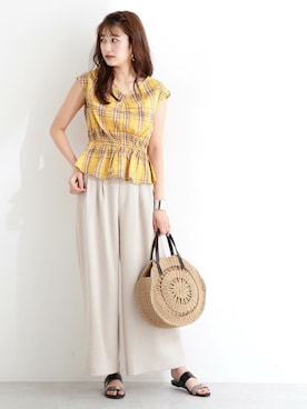 「nnaturalbeautybasic」｜N. STAFFさん（レディース・165cm）の春コーディネート