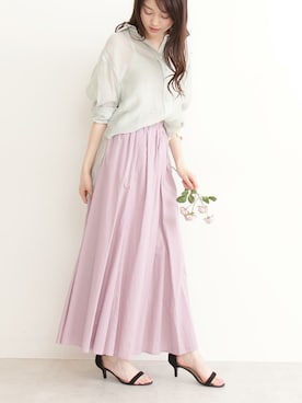 N. STAFFさん（レディース・165cm）の夏コーディネート