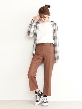 N. STAFFさん（レディース・165cm）の夏コーディネート