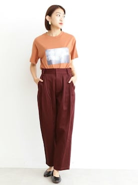 「エヌドット」｜N. STAFFさん（レディース・161cm）の秋コーディネート